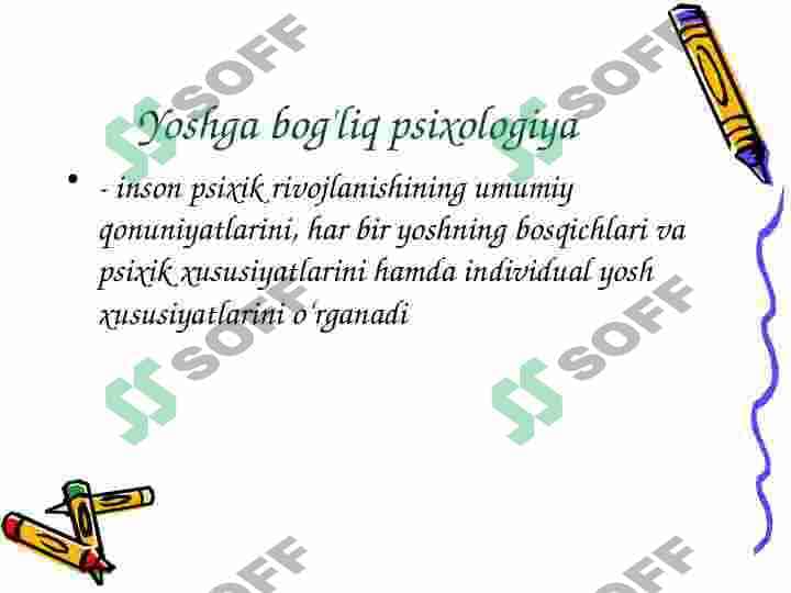 Yoshga bog'liq psixologiya 3
