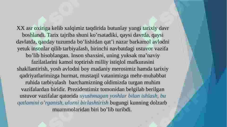 Uyushmagan yoshlar bilan olib boriladigan ijtimoiy-pedagogik ish (YUNOGOGIKA) 2