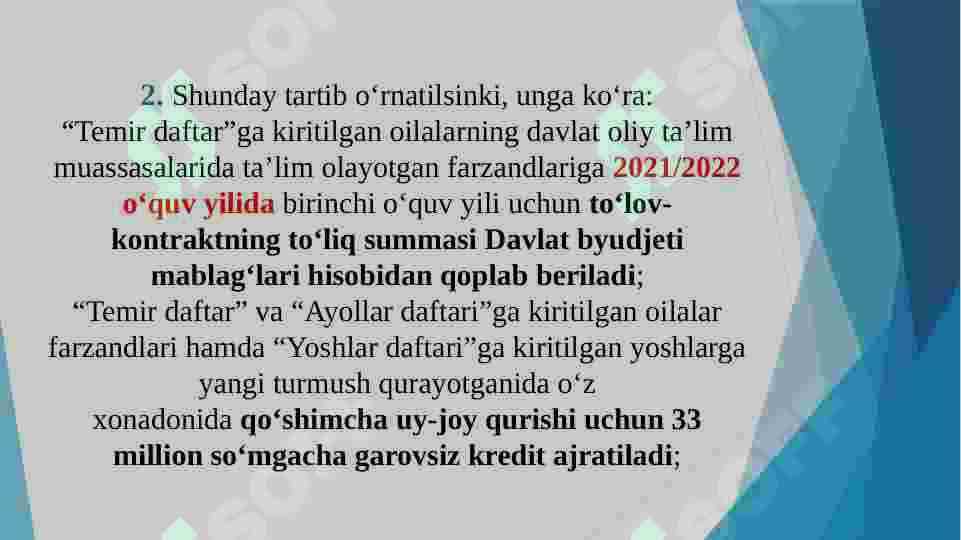 Yoshlar uchun ijtimoiy xizmatlarning tarkibiy qismlari 6