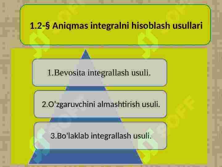 ANIQ INTEGRAL TADBIQLARI MAVZUSINI MISOLLAR ORQALI TUSHUNTIRISHNING AHAMIYATI 7