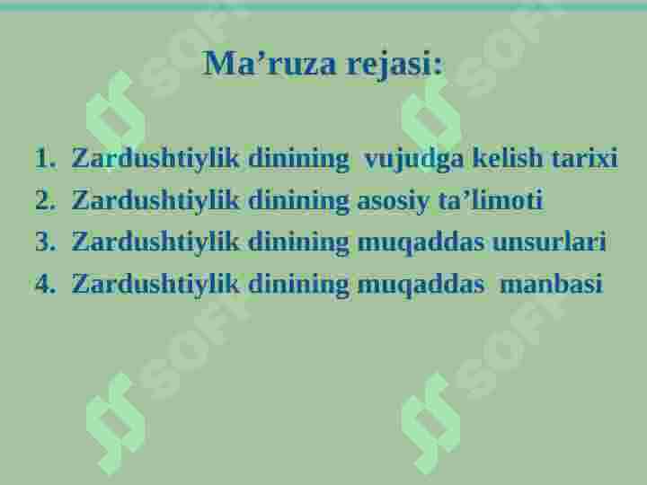 Zardushtiylik dini. 2