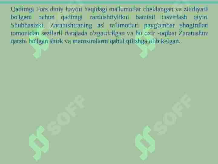 Zardushtiylik dini. 7