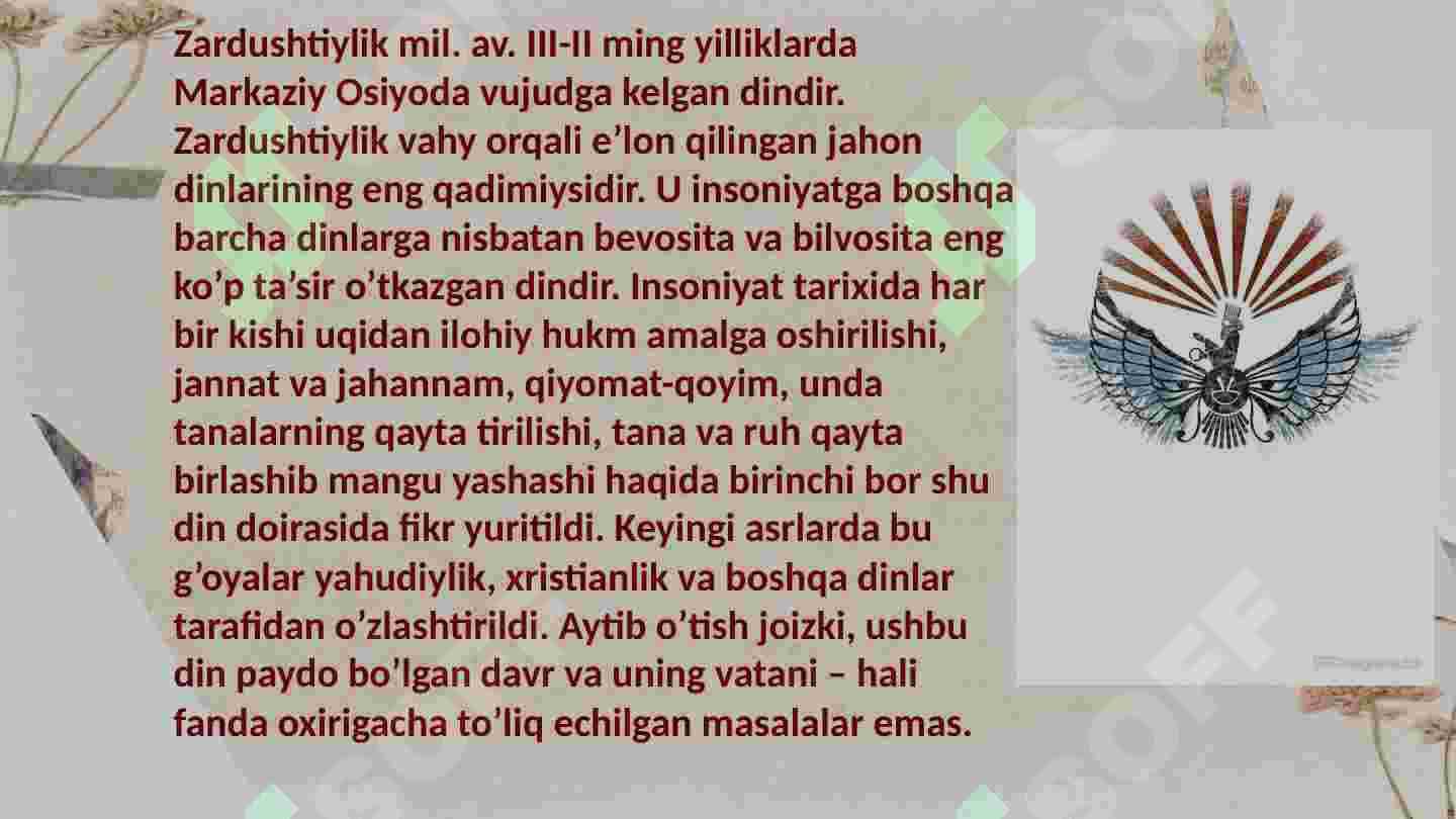 Zardushtiylik dini 3