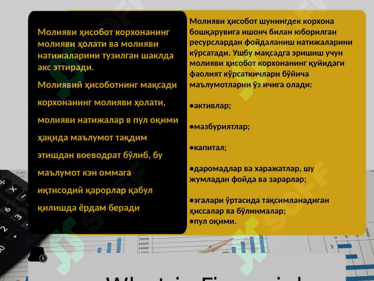 Молиявий ҳисоботнинг халқаро стандарти 3