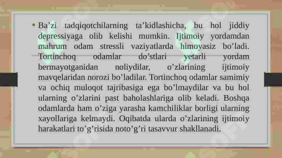 HIJOLAT, UYAT VA AYBDORLIK HISLARI 7
