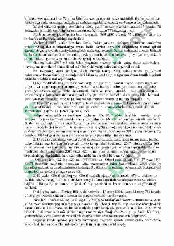 . IJTIMOIY SOHADA DAVLAT SIYOSATINING TAKOMILLASHIB BORISHI VA AHOLI FAROVONLIGINI OSHIRISH TADBIRLARI. 6
