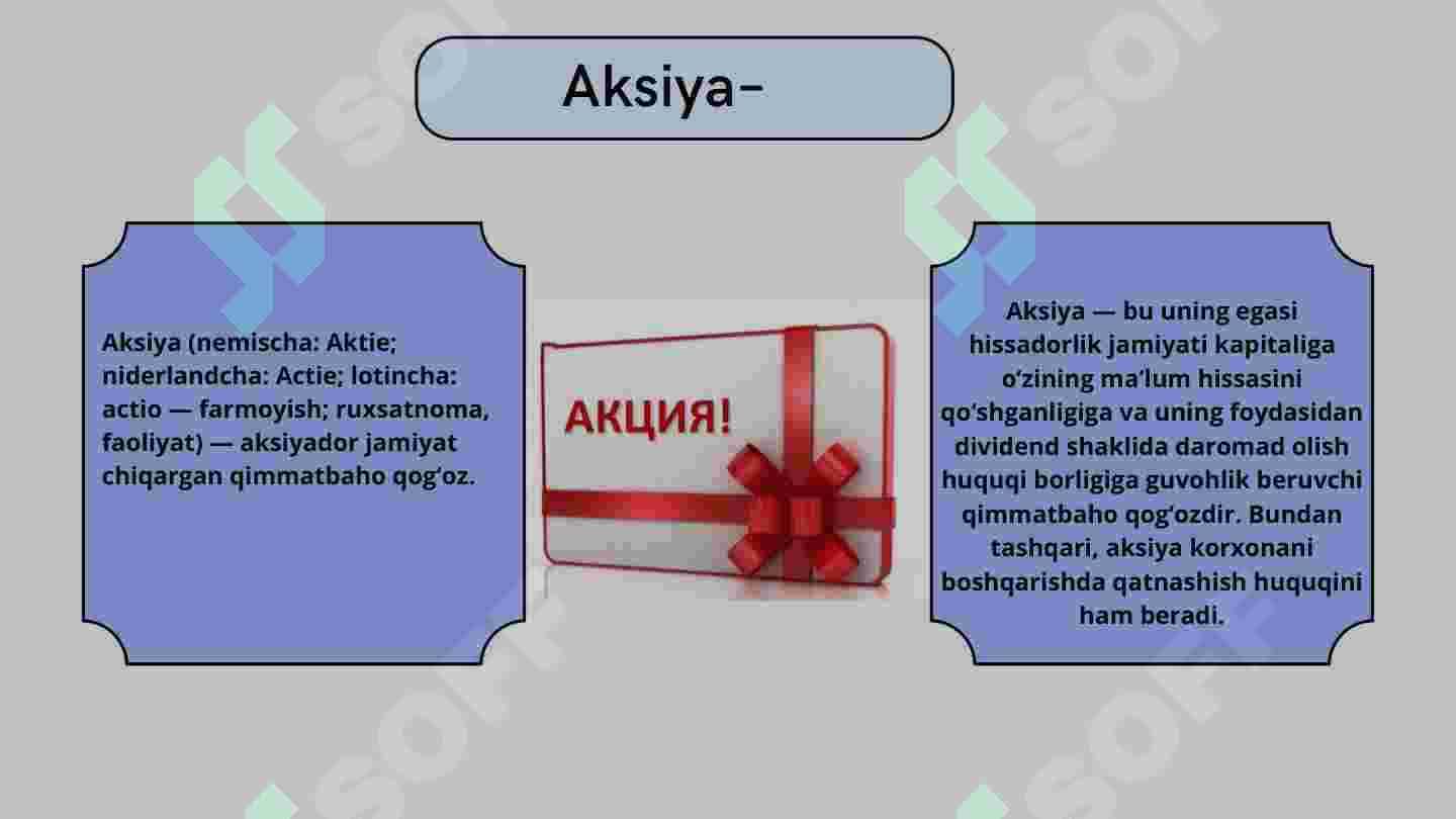 Qanday turdagi aksiyalarini sotib olish kerak 3