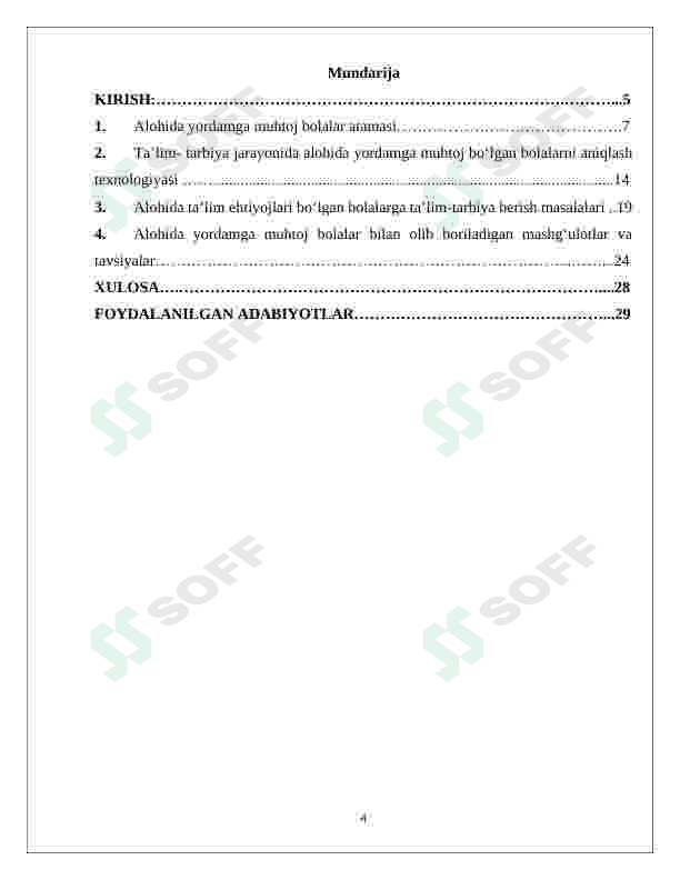 Alohida yordamga muhtoj bo‘lgan bolalar kamchiligini aniqlash, tashxis qo‘yish, maktabgacha ta’limga yo‘naltirish 4