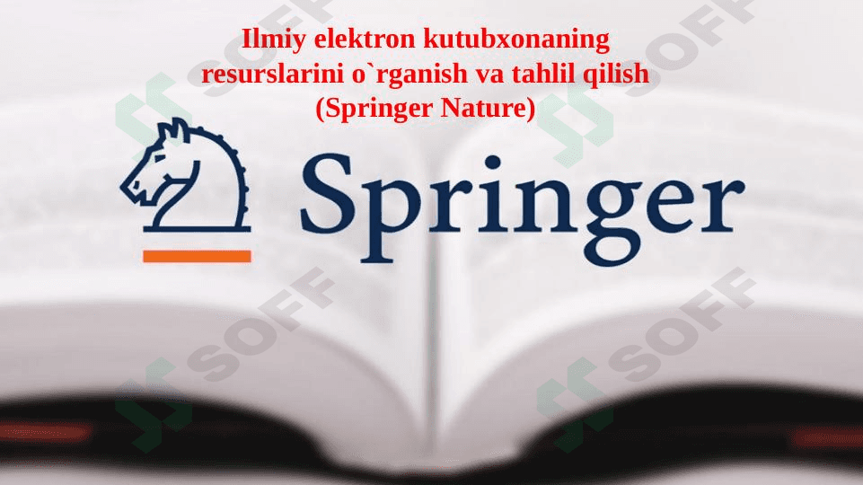 Springer - elektron kutubxona 1