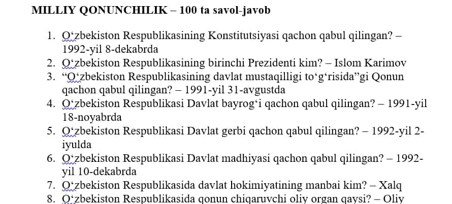 Ichki ishlarga kiruvchilar uchun psixologik testlar to‘plami 2