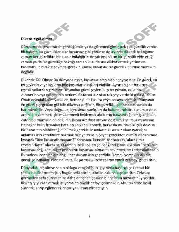 Milli sertifika sınavına hazırlık için tüm atasözler ve cevaplar 5