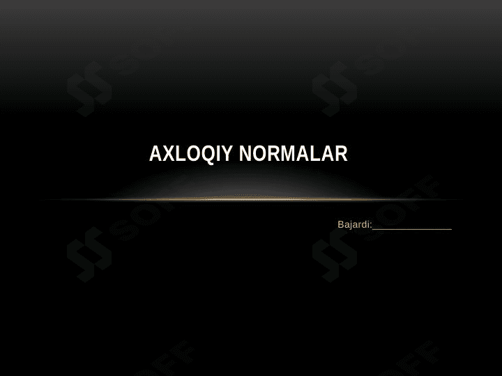 Kutubxona raxbarlarining axloqiy normalari 1