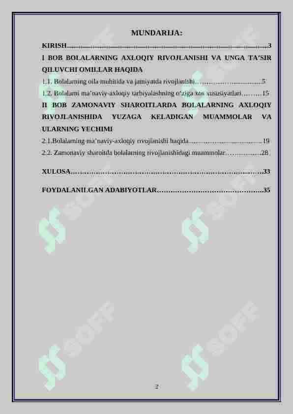 Zamonaviy ijtimoiy-iqtisodiy sharoitlarda bolalarning axloqiy rivojlanishining xususiyatlari 2