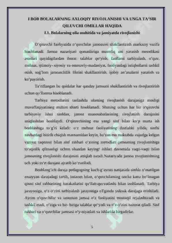 Zamonaviy ijtimoiy-iqtisodiy sharoitlarda bolalarning axloqiy rivojlanishining xususiyatlari 5