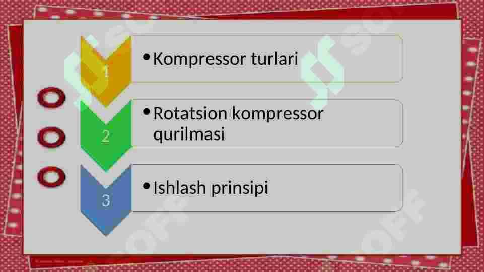 Gazlarni siqishning nazariy asoslari. Rotatsion gazoduvka konstruksiyasi, ishlash prinsipi, afzallik va kamchiliklari 2
