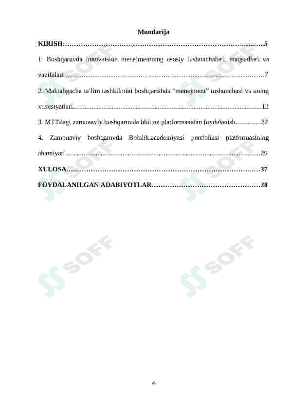 Boshqaruvda innovatsion menejmet va innovatsion jarayonlar tavsifi 4