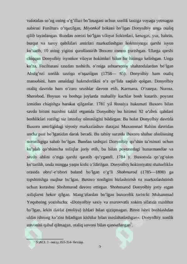 BUXORO   AMIRLIGINING   TASHKIL    TOPISHI 5
