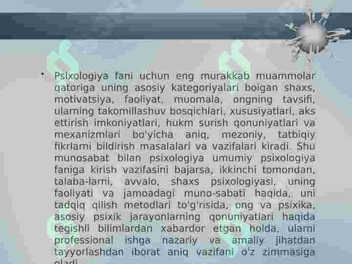 Psixologiyaning tabiiy-ilmiy asoslari 5