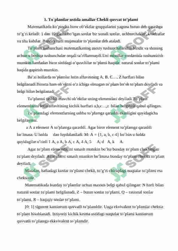 Chekli to‘plamlar qism to‘plamlari sonini aniqlash usullari 4