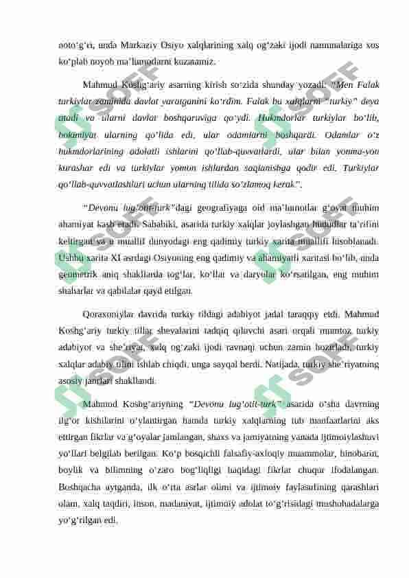 MAXMUD QOSHG‘ARIYNING IJTIMOIY BILIMLAR RIVOJIGA QO‘SHGAN HISSASI 3