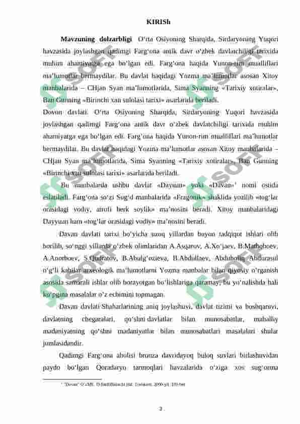 Davan davlati: manbalari, chegaralari, ijtimoiy- iqtisodiy hayoti 3