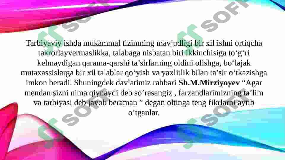 Zamonaviy sharoitda tarbiyaviy jarayonlar va uni tashkil etish yo'llari (TAQDIMOT) 4