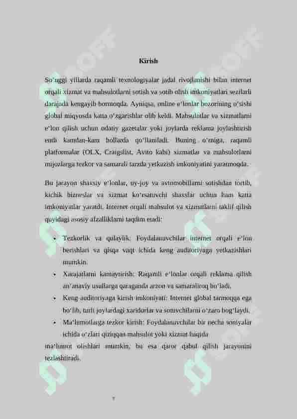 online e'lonlar web ilovasini ishlab chiqish 7