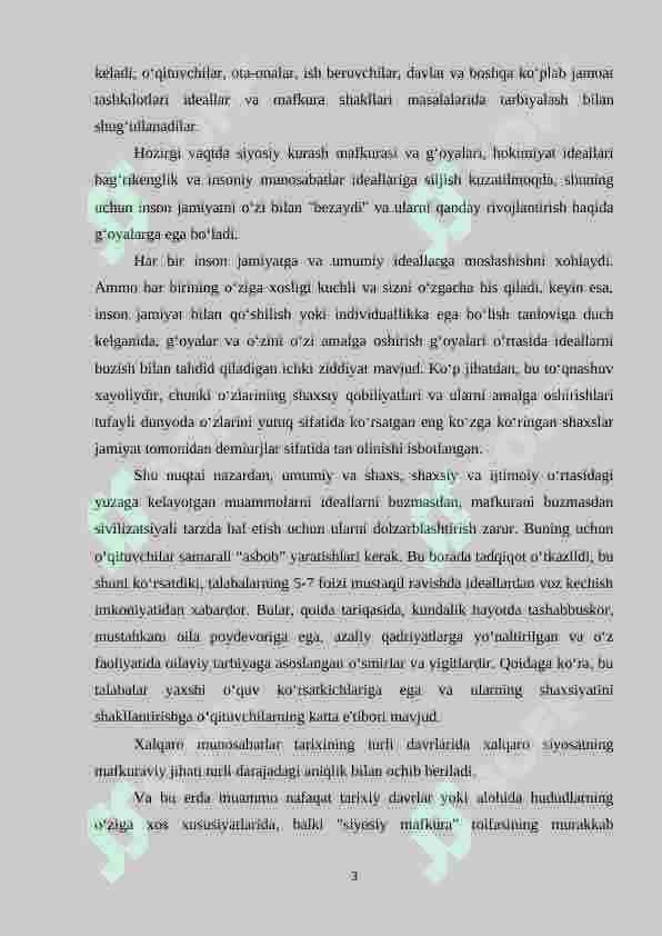 DUNYO GEOMAFKURAVIY MANZARASINI YOSHLAR DUNYOQARASHIGA TA’SIRINI TADQIQ ETISHNING NAZARIY-METODOLOGIK ASOSLARI 3