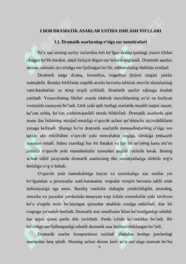 Dramatik asarlar bilan ishlashda ta’limiy o‘yinlardan foydalanish 6