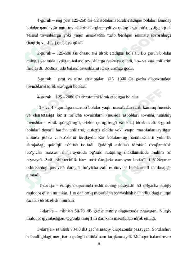 Eshitishda nuqsoni bor bolalarda sezgi xususiyatlari 8