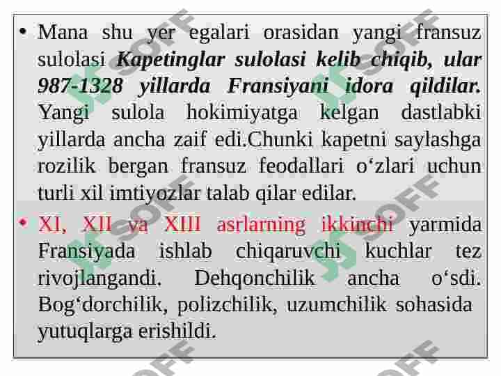 XI-XV asrlarda Fransiya 3