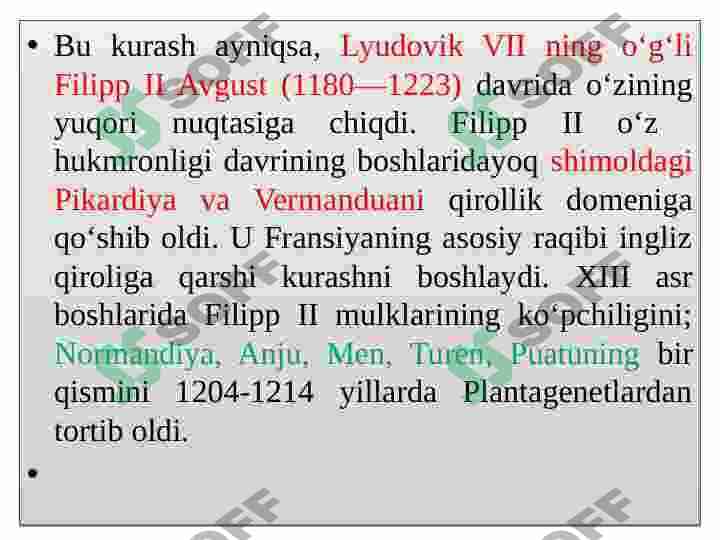 XI-XV asrlarda Fransiya 6