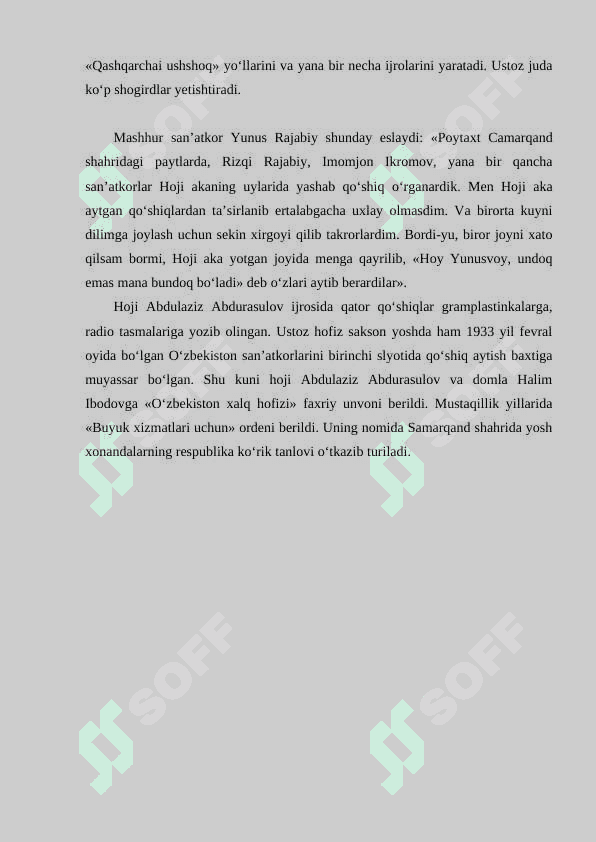 Xoji Abdulaziz Abdurasulov ijod na'munalari 3