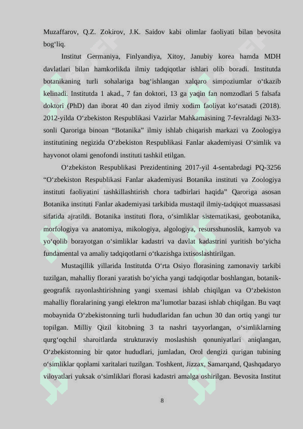 Qoqio’tdoshlar oilasi 8