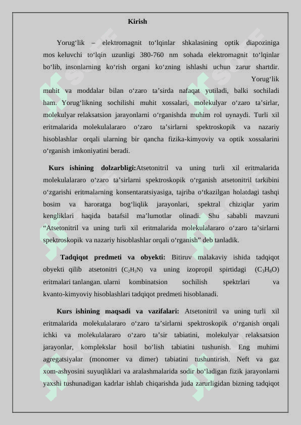 Yorug’likning  kombinatsion sochilishi  va  uning  qo’llanishi 2