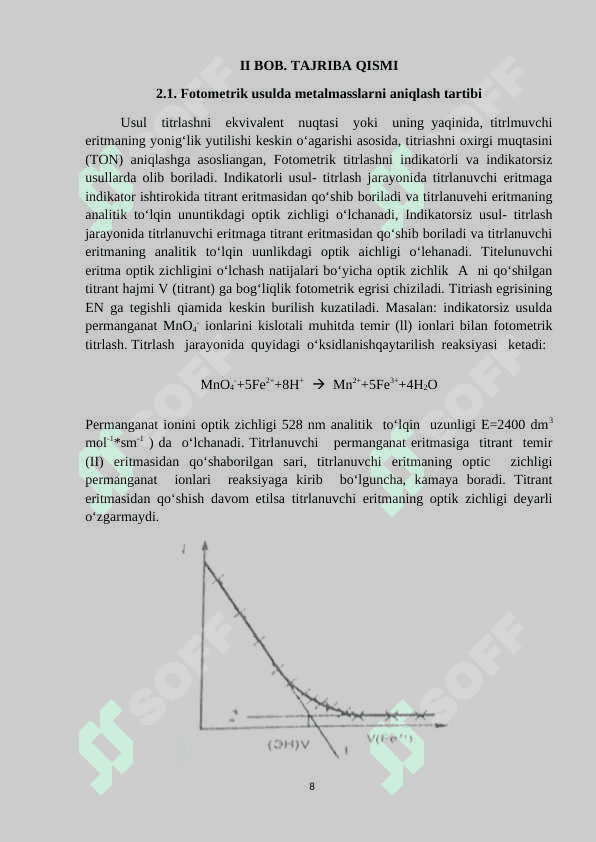 Fotometrik usulda metalmaslarni  aniqlash 8