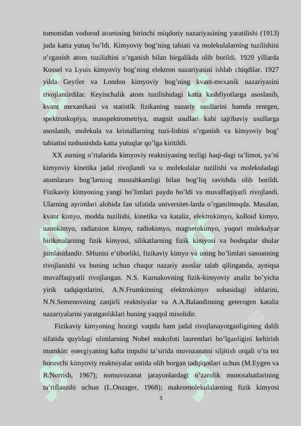 Elektrodlarning tasniflanishi kurs ishi 5