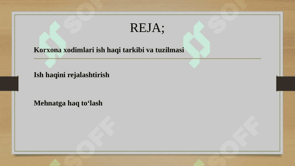 KORXONADA MEHNATGA HAQ TO’LASH FONDINI REJALASHTIRISH 2