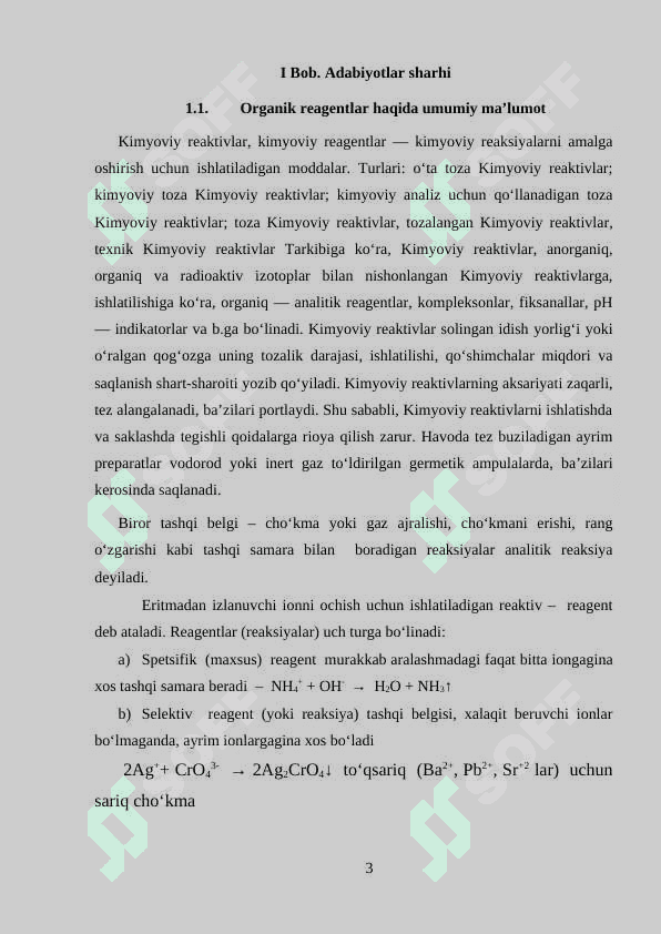 Analitik kimyoda organik reagentlar 3