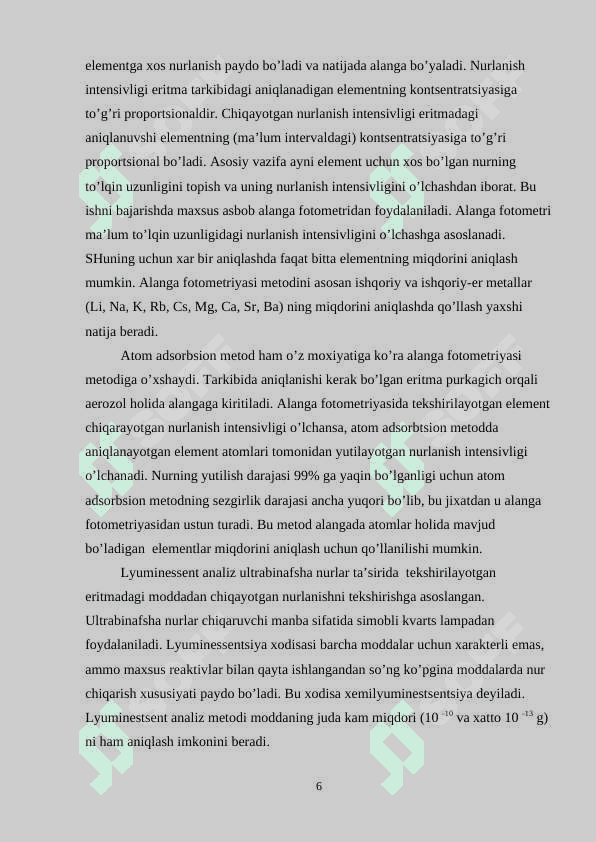 Atom-absorbsion spektrometriya kurs ishi 6