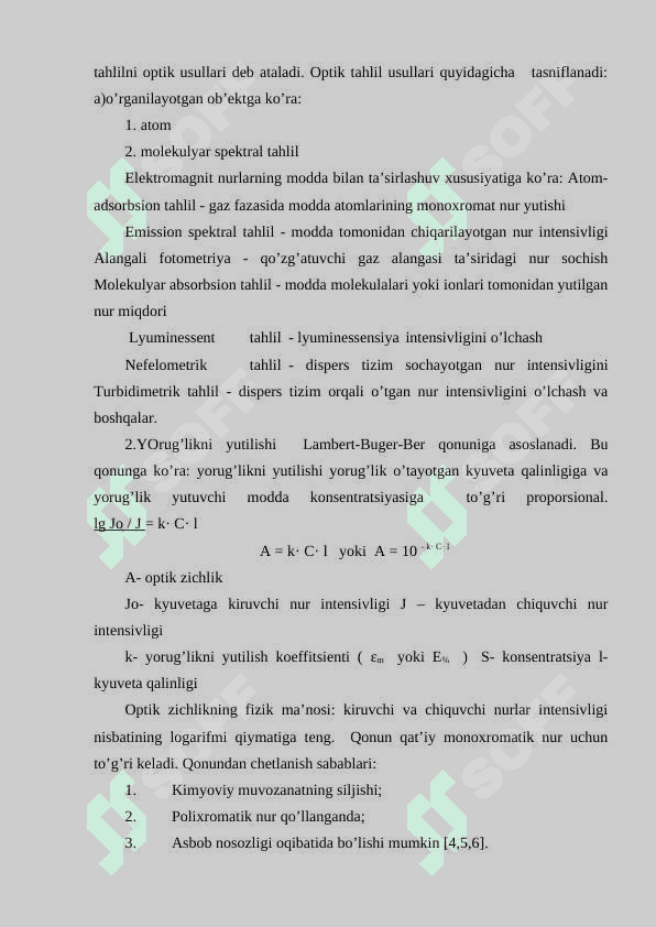 Fotometrik usulda ishqoriy metallarni aniqlash kurs ishi 5