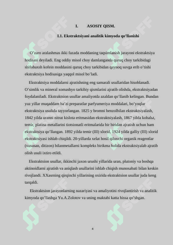 Ekstraksiya kurs ishi 4