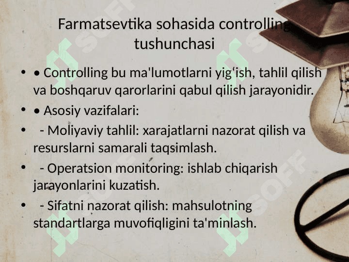 FARMATSEVTIKA SOHASIDA AUDIT VA KONTROLING FARMATSEVTIKA SOHASIDA AUDIT VA KONTROLING 4