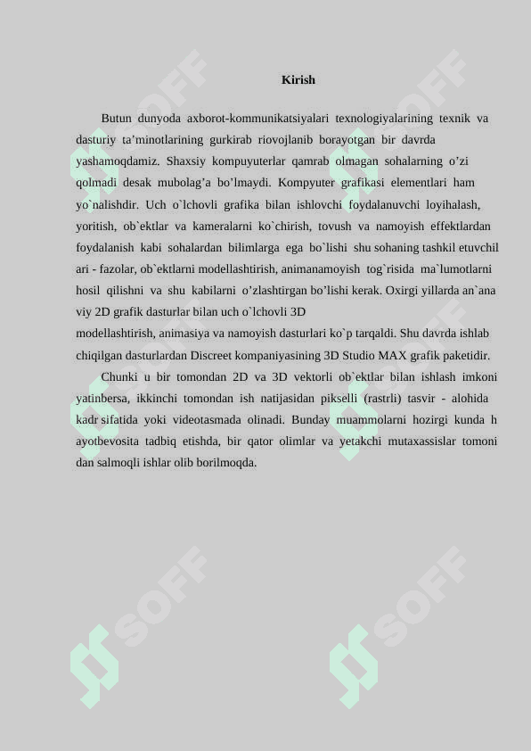 3D Studio MAX dasturi 2