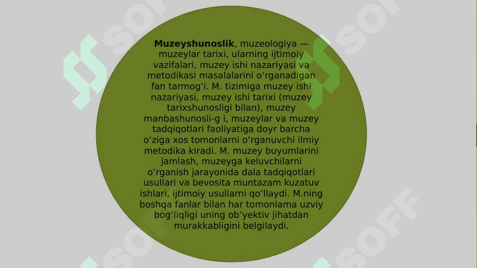 Muzeyshunoslik fanining maqsad va vazifalari 3