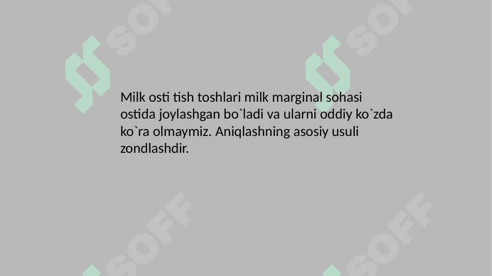 Milk osti tish toshlarining parodontitlar hosil bo'lishidagi ahamiyati 2