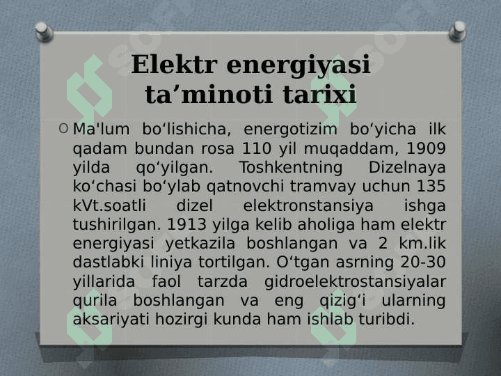 Elektr taʼminoti 2