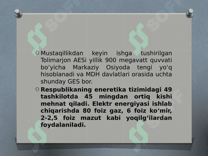 Elektr taʼminoti 4