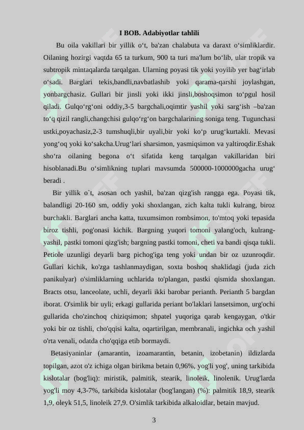 Sho`radoshlar oilasi 3