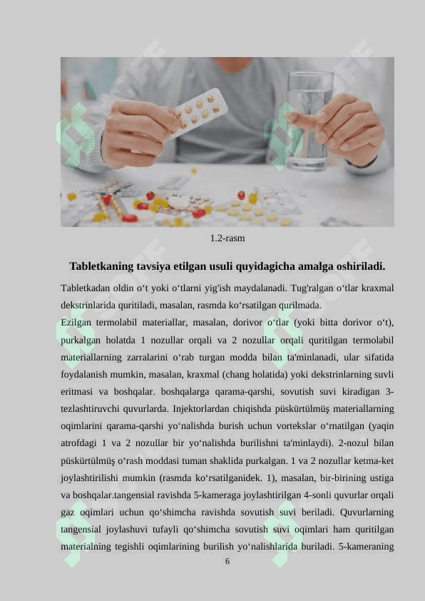 Tabletkalar tayyorlab qo`llaaniladigan dorivor o`simliklar va ularning texnologiyasi 6